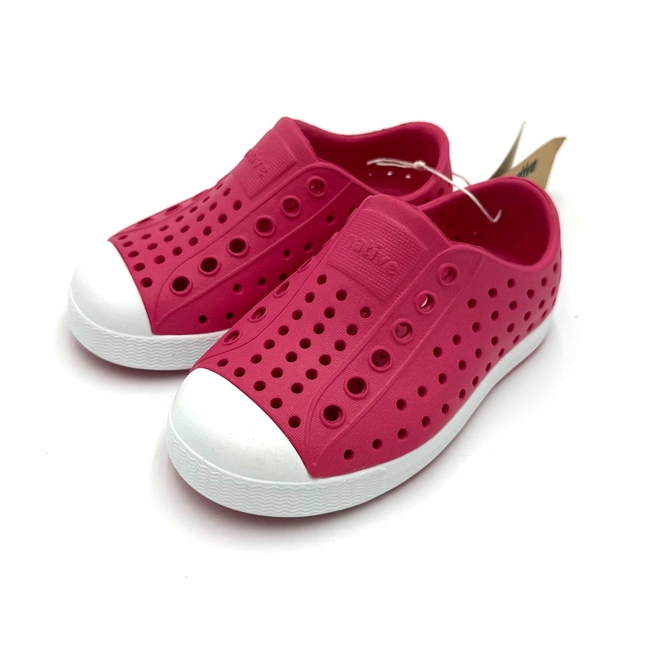 New! Native Jefferson Child Shoes - Hollywood Pink/Shell White - C6 (Toddler 6) — image 6 of 6